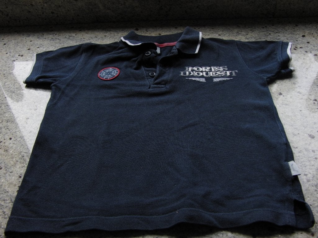 Donkerblauwe Doerak polo maat 116-122, nette staat, Doerak, Ophalen of Verzenden, Zo goed als nieuw, Shirt of Longsleeve