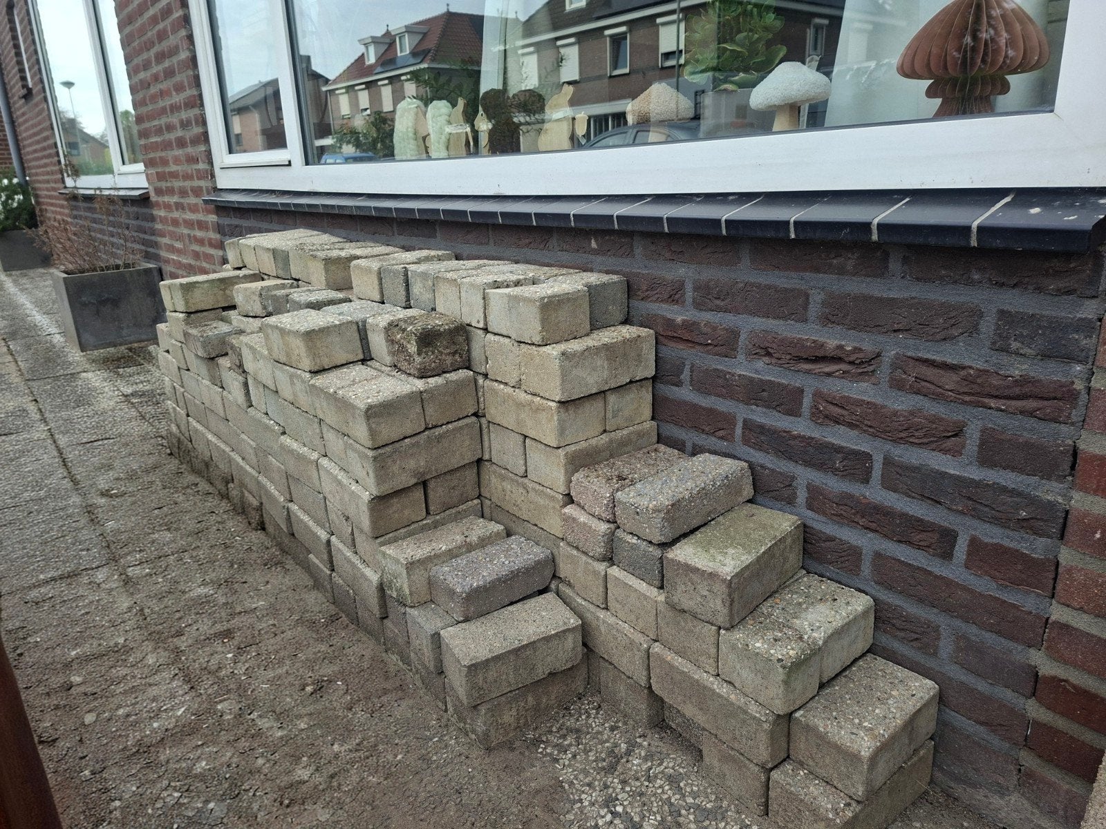 Gebruikte betonnen klinkers, Ophalen, Gebruikt, Klinkers, 10 m² of meer