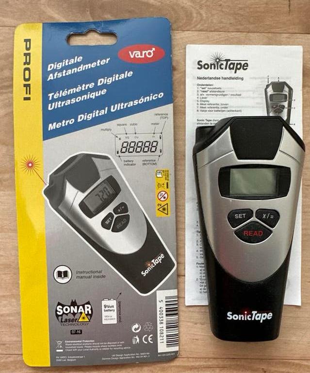 SonicTape Digitale Afstandsmeter., Ophalen of Verzenden, Zo goed als nieuw, Afstand