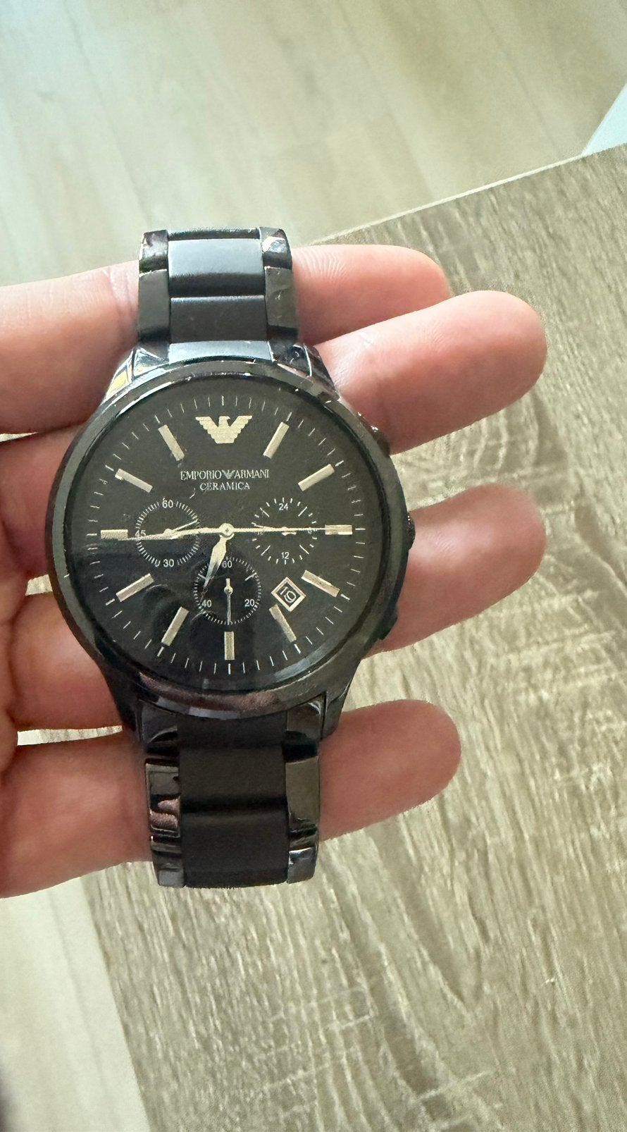 Emporio Armani Ceramica horloge - Nieuwe batterij nodig, Overige materialen, Gebruikt, Polshorloge, Ophalen