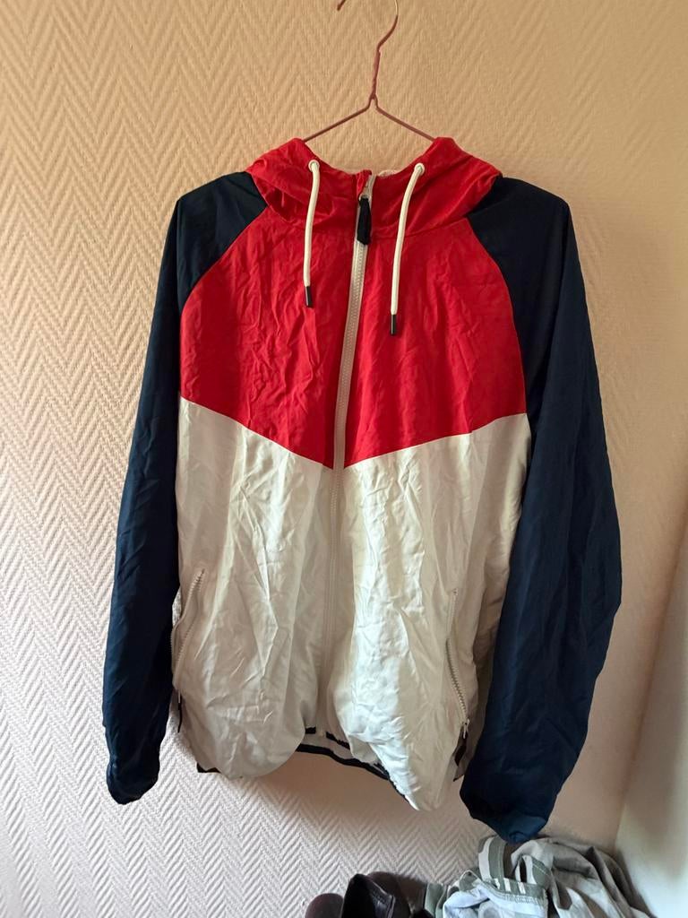 Primark windjack maat L rood wit blauw waterafstotend, Kleding | Heren, Ophalen of Verzenden, Zo goed als nieuw, Maat 52/54 (L)