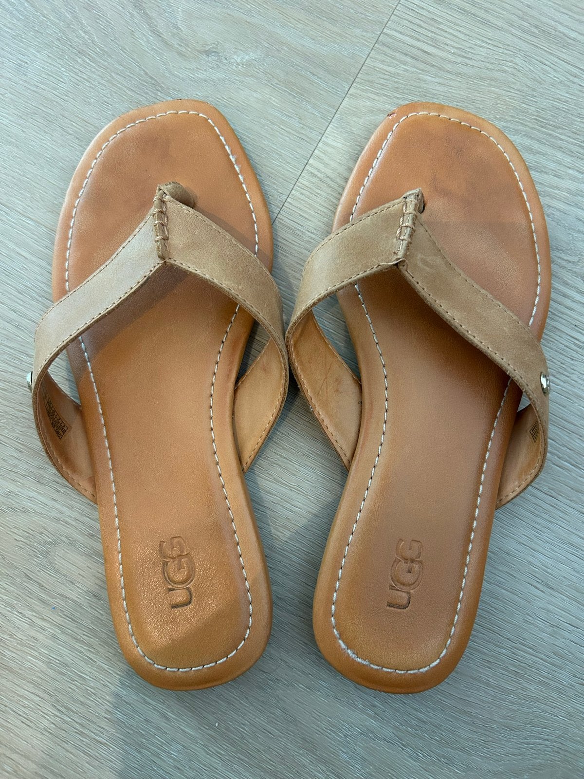 UGG slippers maat 37 - Comfortabele en stijlvolle sandalen, Ophalen, Gedragen, Bruin, Slippers
