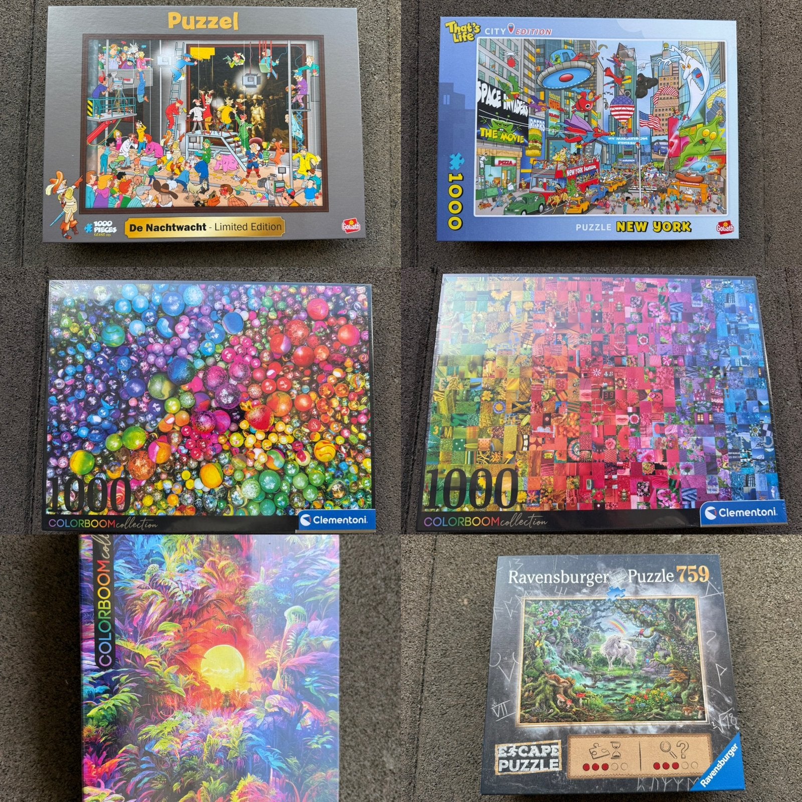 7x Nieuw puzzels goliath ravensburger clementoni, Ophalen of Verzenden, Nieuw