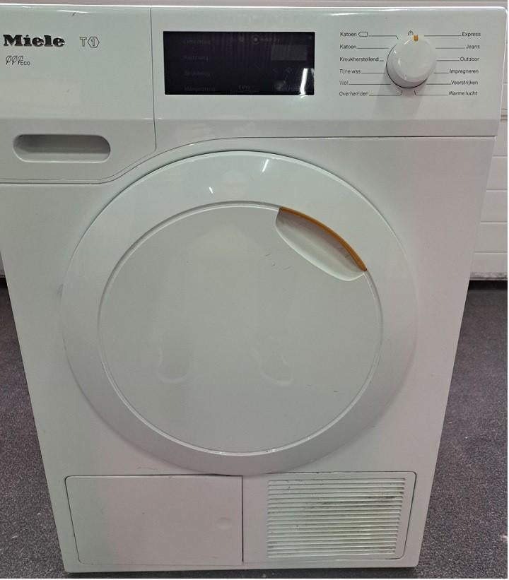 Miele warmtepompdroger TCE630WP. Gebruikt, Ophalen, 6 tot 8 kg, Gebruikt, 85 tot 90 cm