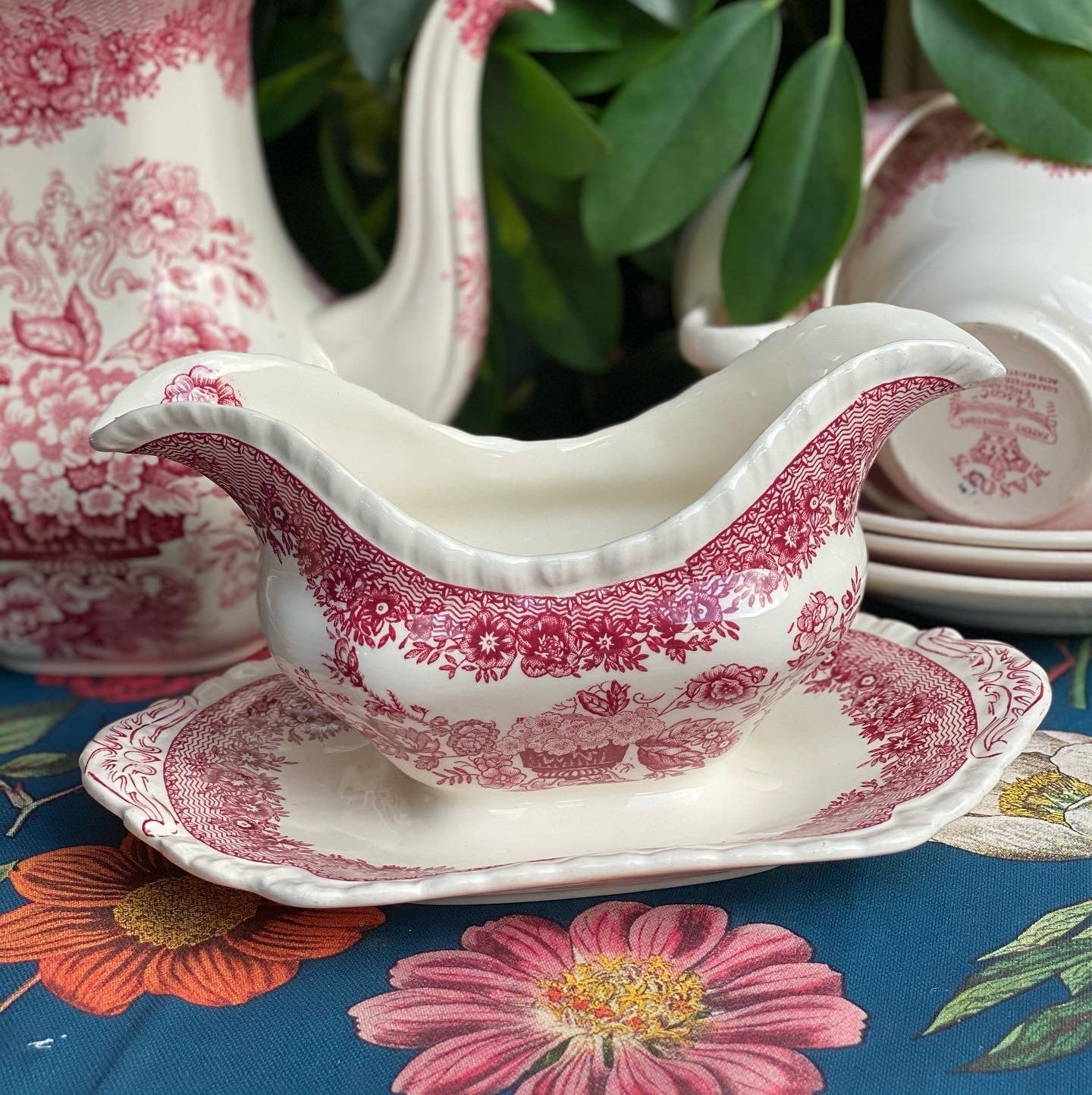 Mason’s Ironstone "Ascot Red" Sauskom, Ophalen of Verzenden