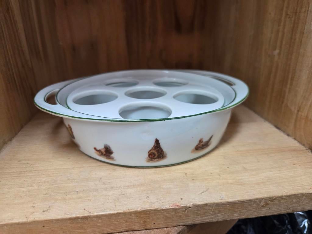 Eierrekje met kippenprint Rosenthal, Antiek en Kunst, Ophalen of Verzenden