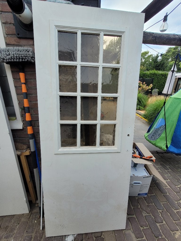 Oude binnendeuren 2 stuks., Doe-het-zelf en Verbouw, Ophalen, Gebruikt, 80 tot 100 cm, Binnendeur