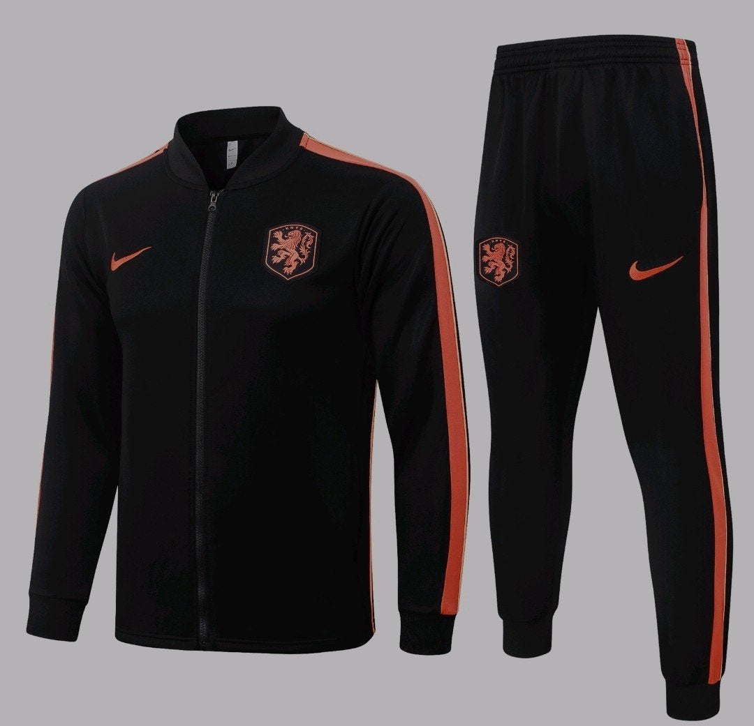 Nederlands Elftal Trainingspak Zwart Oranje - Alle Maten, Zwart, Nike, Nieuw, Overige maten
