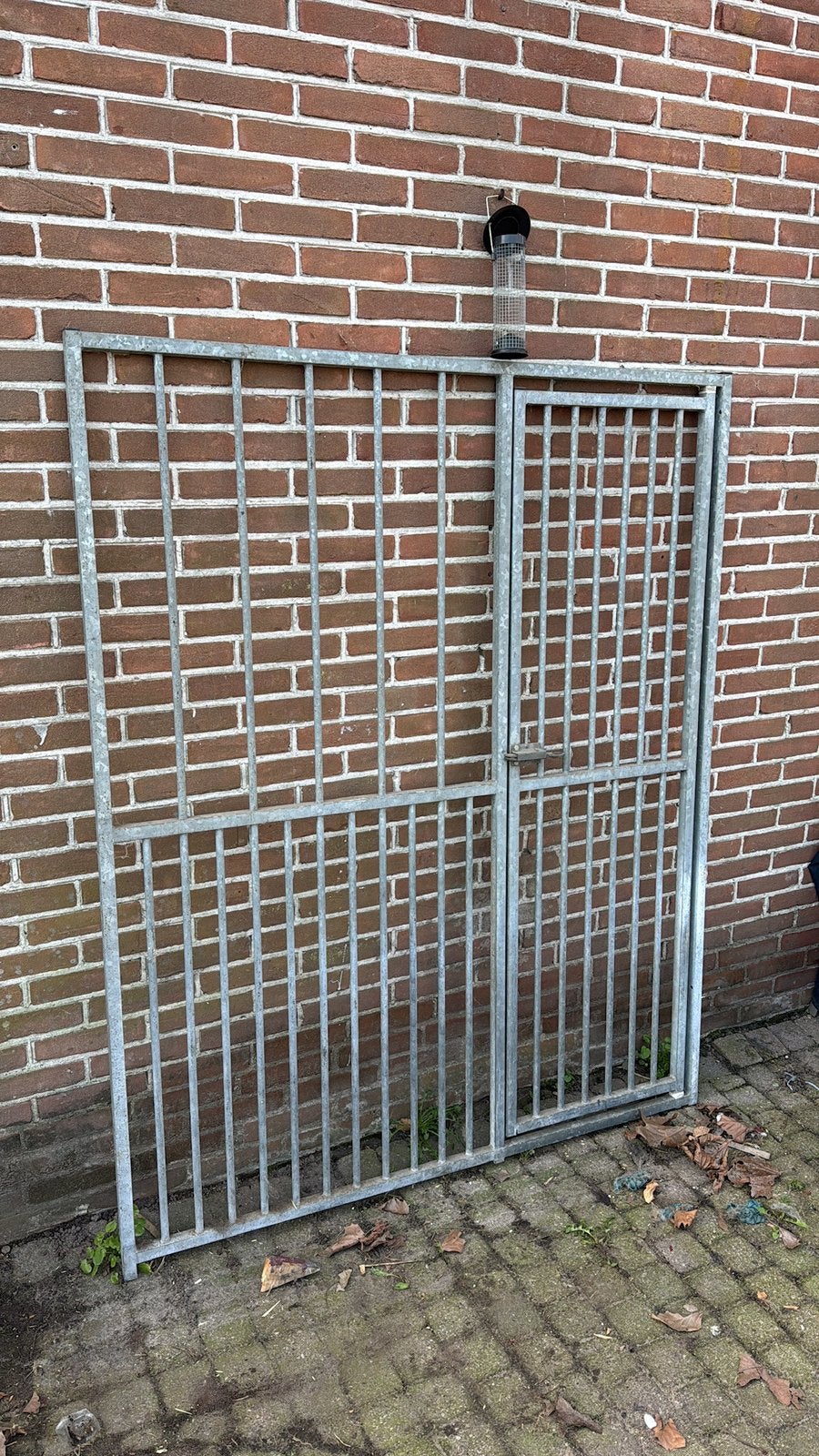 Kennel kenneldeel hekwerk met deur, Dieren en Toebehoren, Hondenhokken, Ophalen, 110 cm of meer, 100 cm of meer
