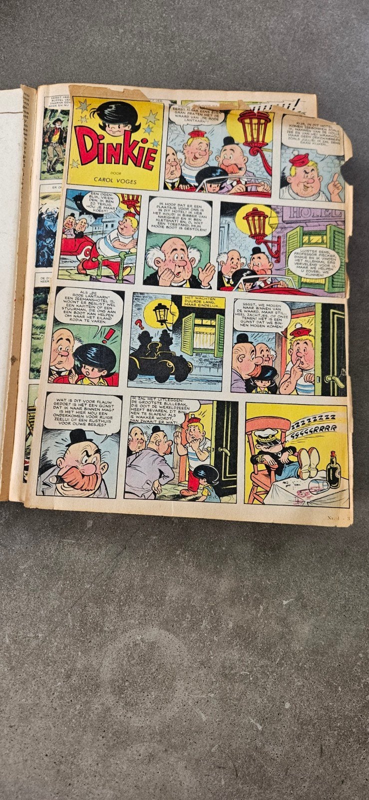 Dinkie en Sjors Ingebonden Stripboek - 1964, Eén stripboek, Ophalen of Verzenden, Gelezen
