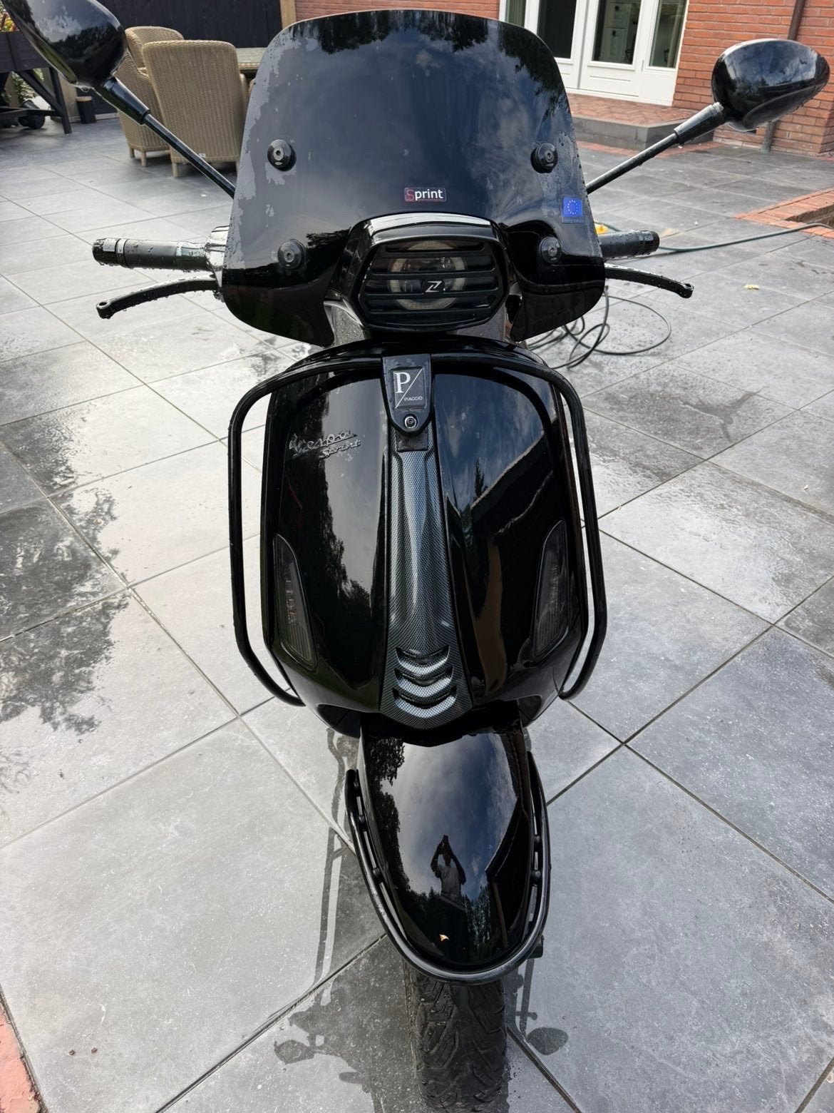 Vespa Sprint Full Zelioni - Zwart, Zeer Compleet, Ophalen, Overige modellen, Maximaal 45 km/u, Zo goed als nieuw