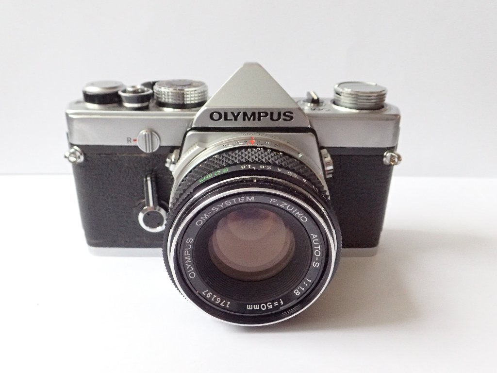 Olympus OM-1 SLR + 50mm Lens (Geen prismacorrosie), Ophalen of Verzenden, Gebruikt, Spiegelreflex, Olympus