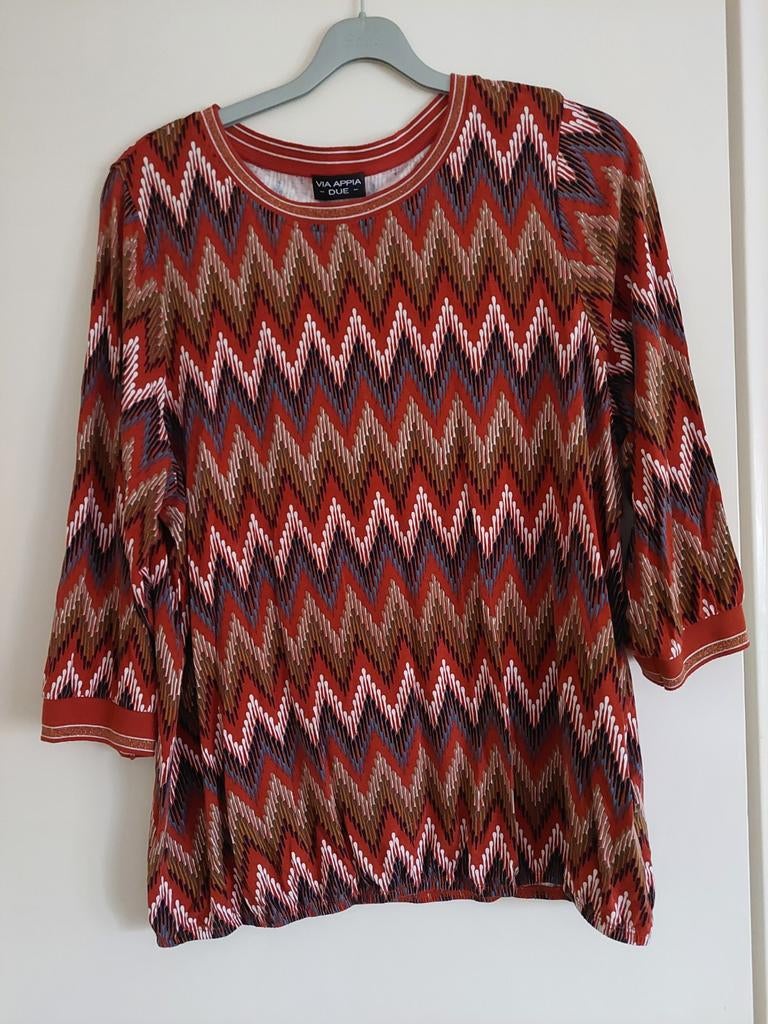 Via appia due shirt maat 46, Maat 46/48 (XL) of groter, Ophalen of Verzenden, Zo goed als nieuw, Lange mouw