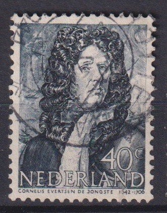 Nederland 421 Zeeheld (!) Cornelis Evertsen de Jongste R'DAM, Postzegels en Munten, Verzenden, Gestempeld, Overige thema's