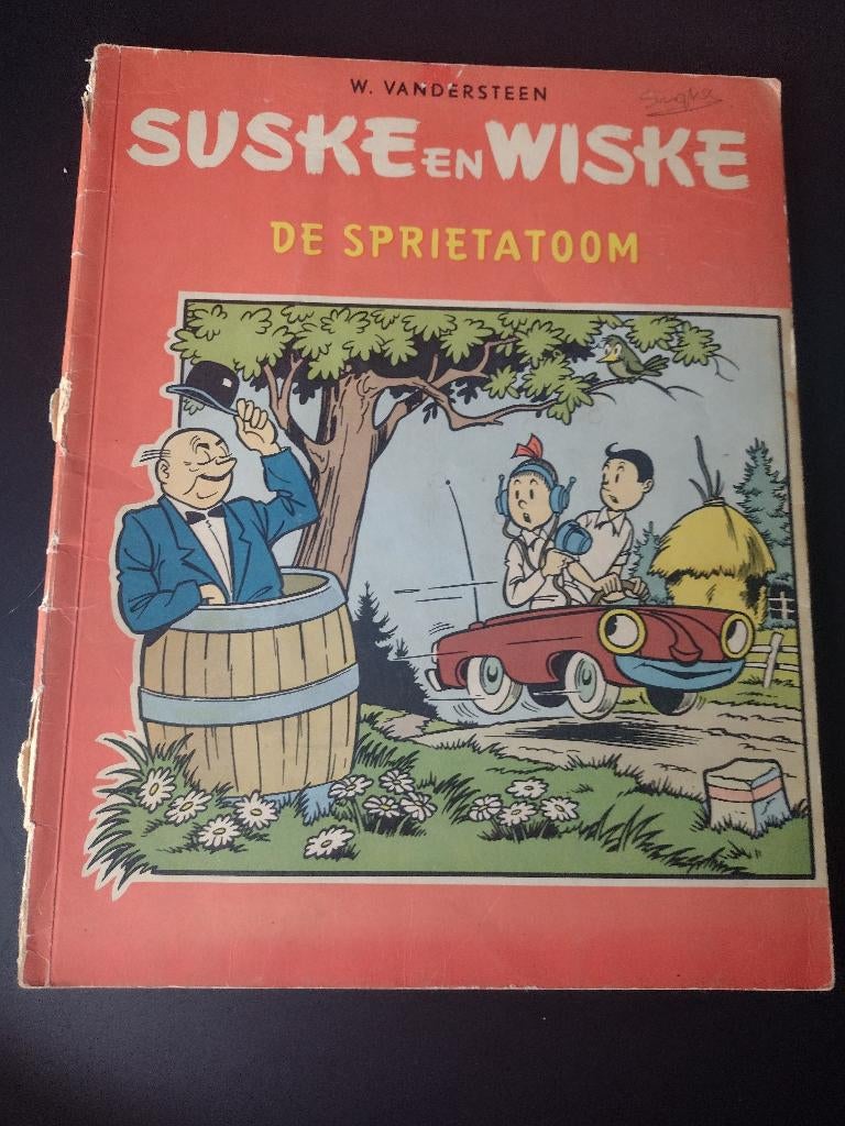 Suske en Wiske De sprietatoom 1961, Boeken, Stripboeken, Gelezen, Willy Vandersteen, Eén stripboek, Ophalen of Verzenden