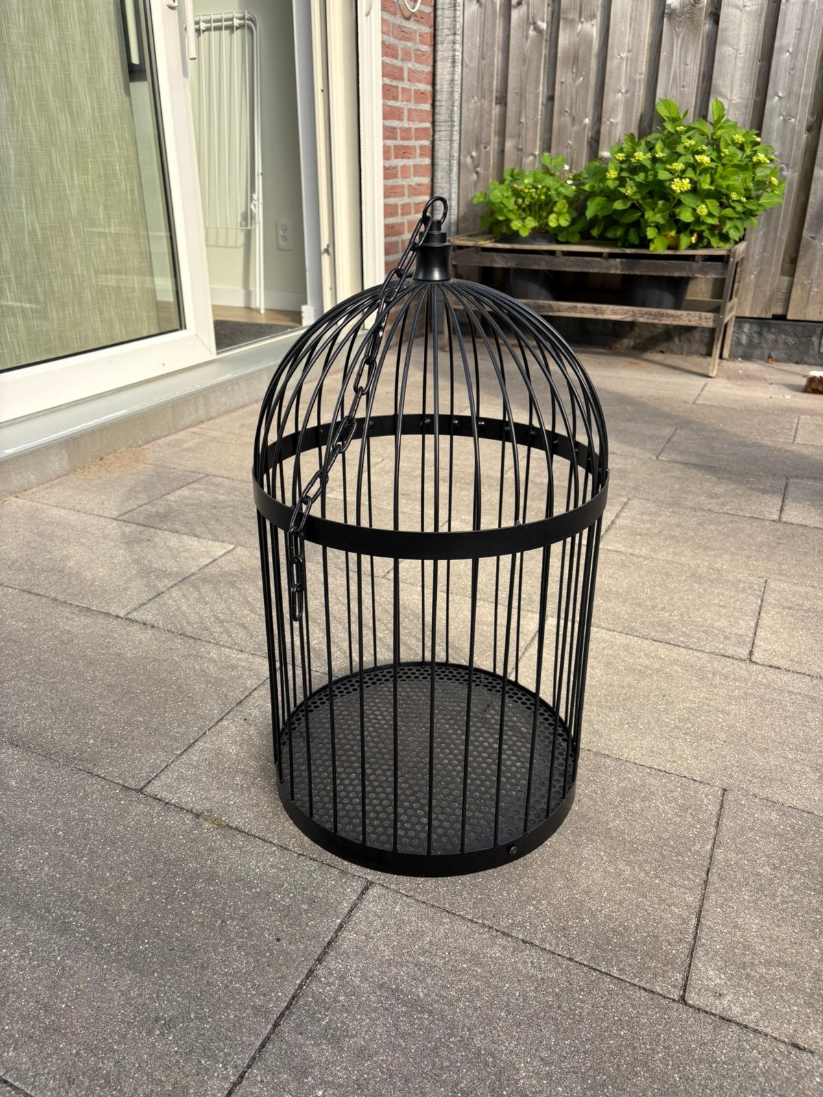 Decoratie vogelkooien., Huis en Inrichting, Woonaccessoires | Overige, Ophalen, Zo goed als nieuw, Zwart, Metaal