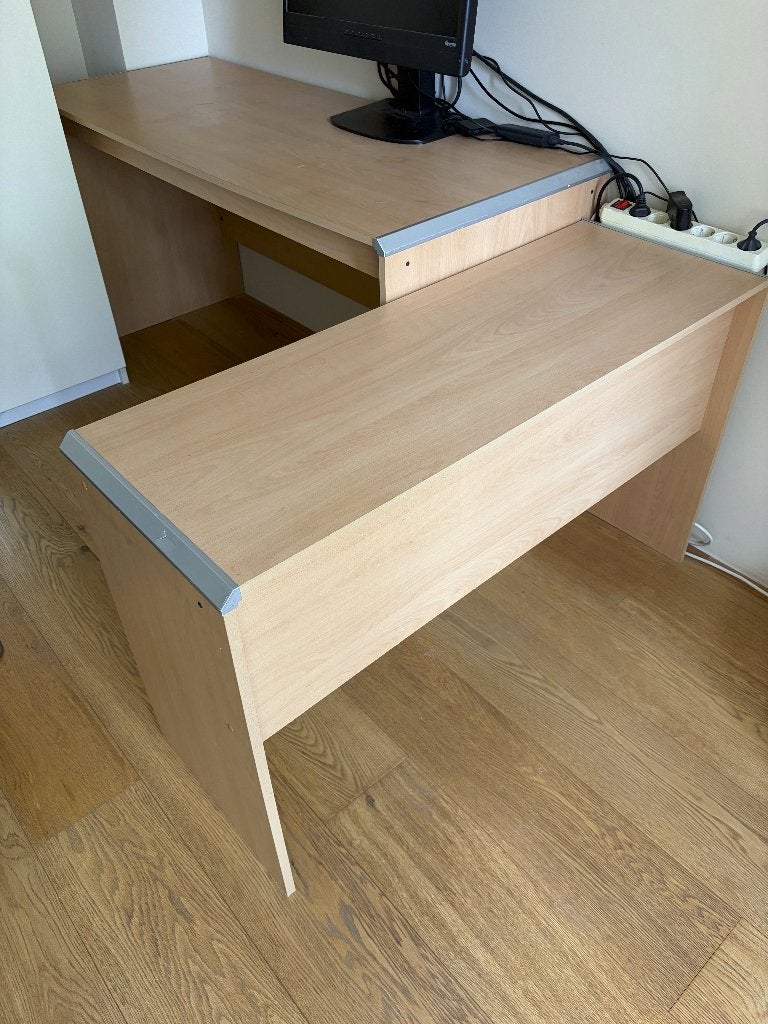 Buro in 2 delen, Ophalen, Gebruikt, 150 cm, Hout