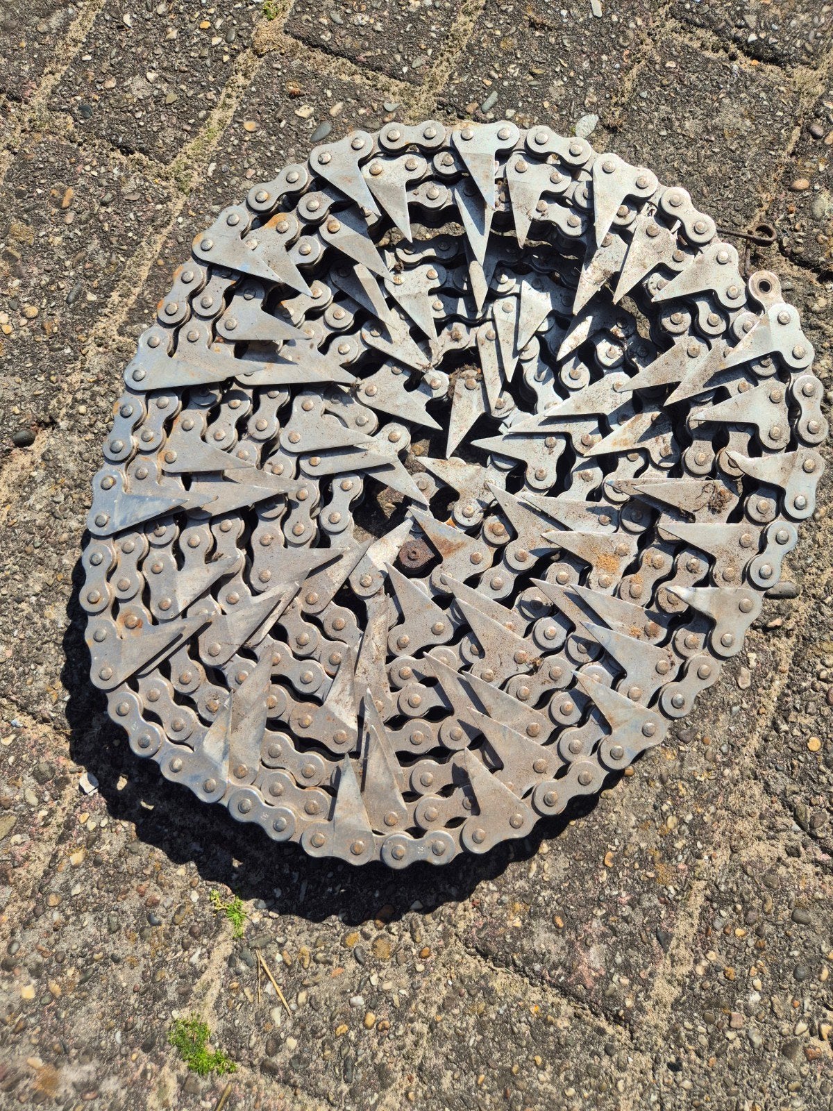 6 meter rvs ketting met messen, Ophalen of Verzenden, Gebruikt