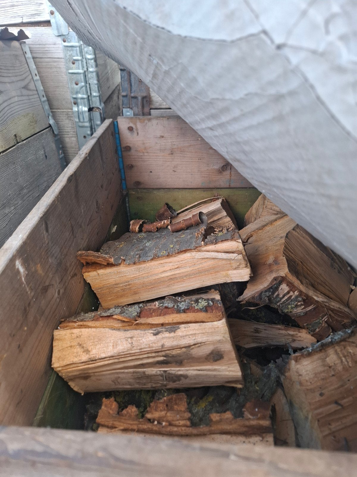kleine kuub kersen hout te koop, Tuin en Terras, Haardhout, Minder dan 3 m³, Ophalen of Verzenden