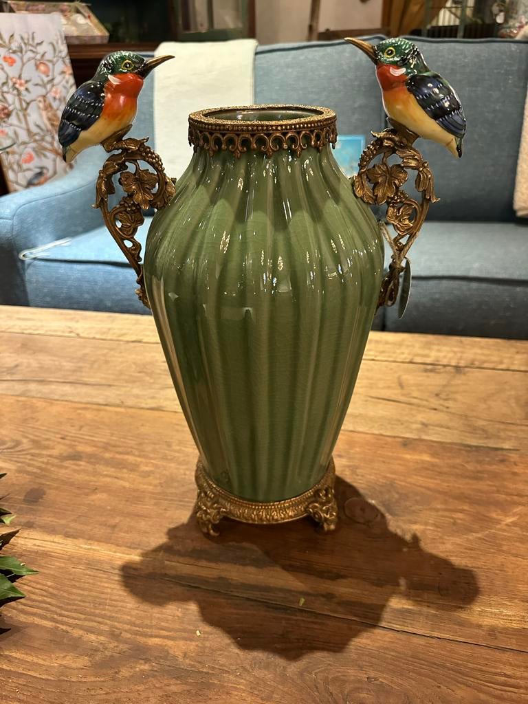 Unieke Keramische Decoratie met Bronzen Details, Ophalen