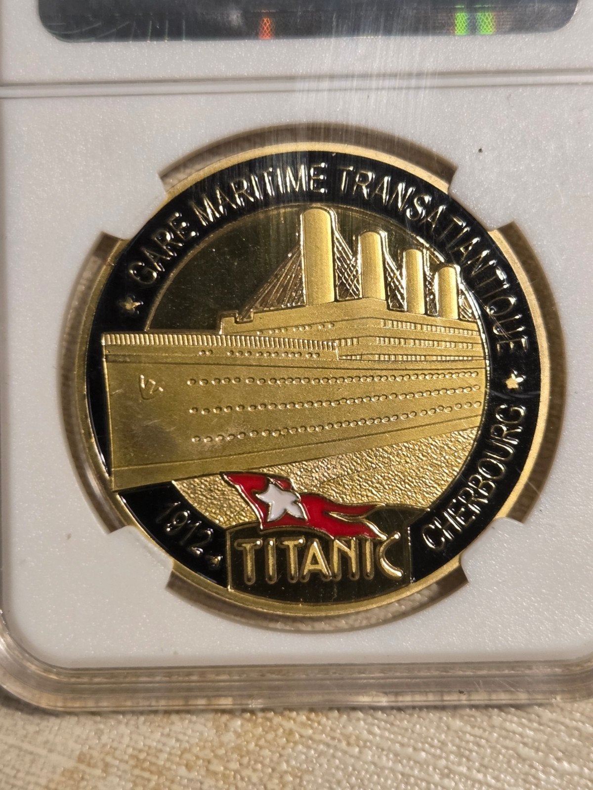 Titanic Herdenkingsmunt en Bretagne Munt, Ophalen of Verzenden