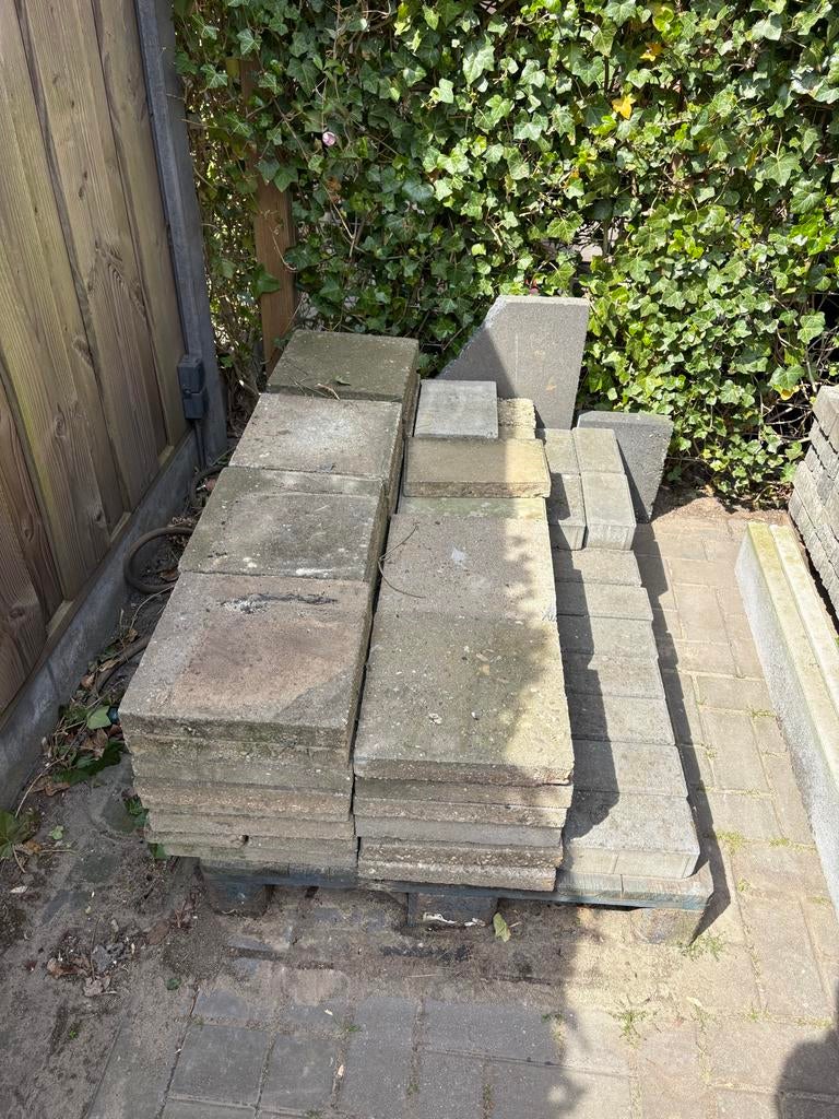 Gebruikte stoeptegels, Ophalen, Gebruikt, 10 m² of meer, Beton