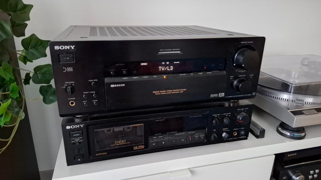Sony QS STR DB830 kwaliteits receiver (phono-input) incl AB, Ophalen, Zo goed als nieuw, Sony, 120 watt of meer