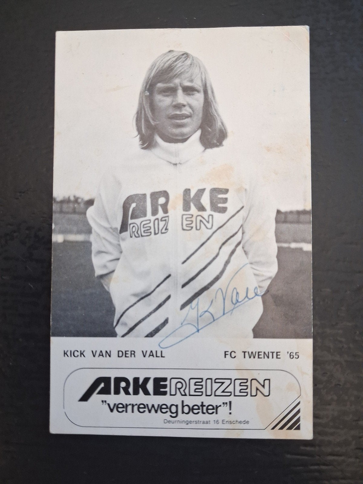 Spelerskaart  Kick van der Vall FC Twente '65. Handtekening., Verzamelen, Ophalen of Verzenden, F.C. Twente, Spelerskaart