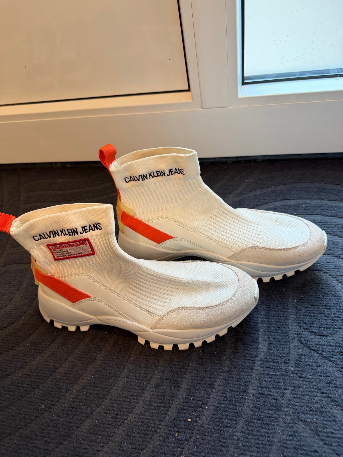 Calvin Klein Jeans sneakers - Zo goed als nieuw, Ophalen, Zo goed als nieuw, Wit, Sneakers of Gympen
