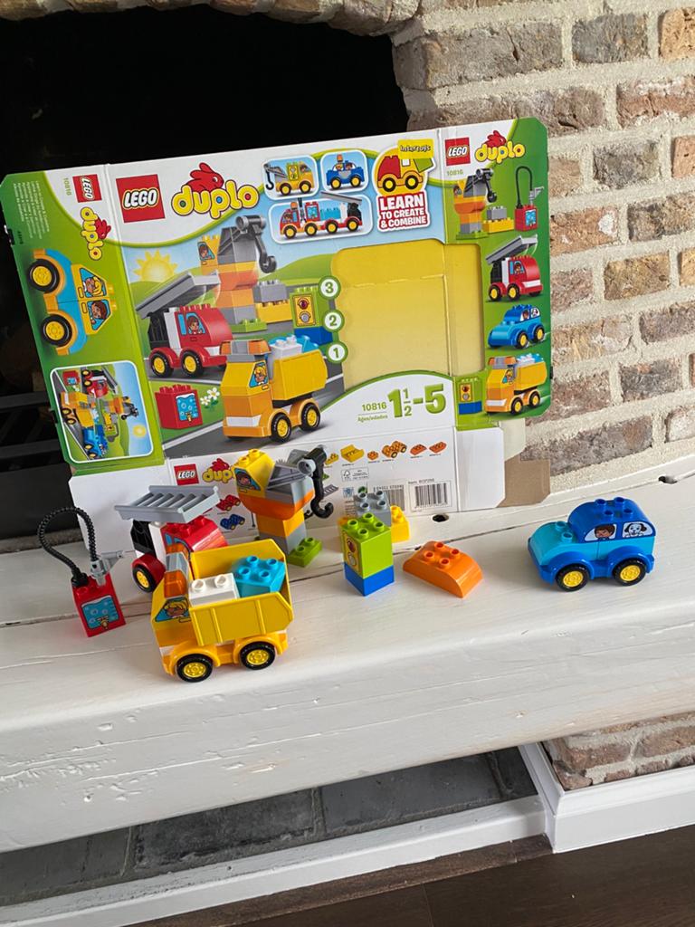 LEGO Duplo 10816 Mijn Eerste Voertuigen, Gebruikt, Overige thema's, Ophalen of Verzenden, Compleet