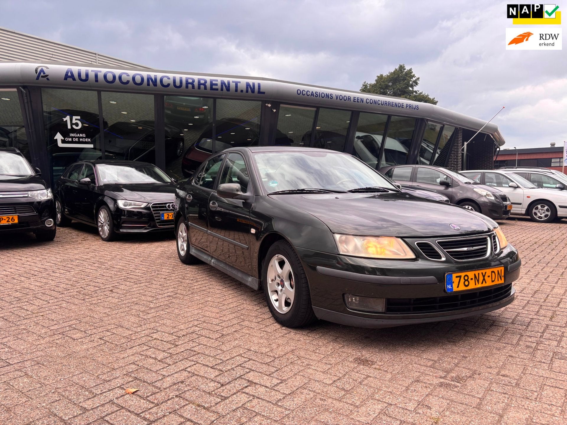 Saab 9-3 Sport Sedan 1.8t Linear Inruil koopje, Airco Inruil, Auto's, Saab, Voorwielaandrijving, 1998 cc, Stof, Gebruikt