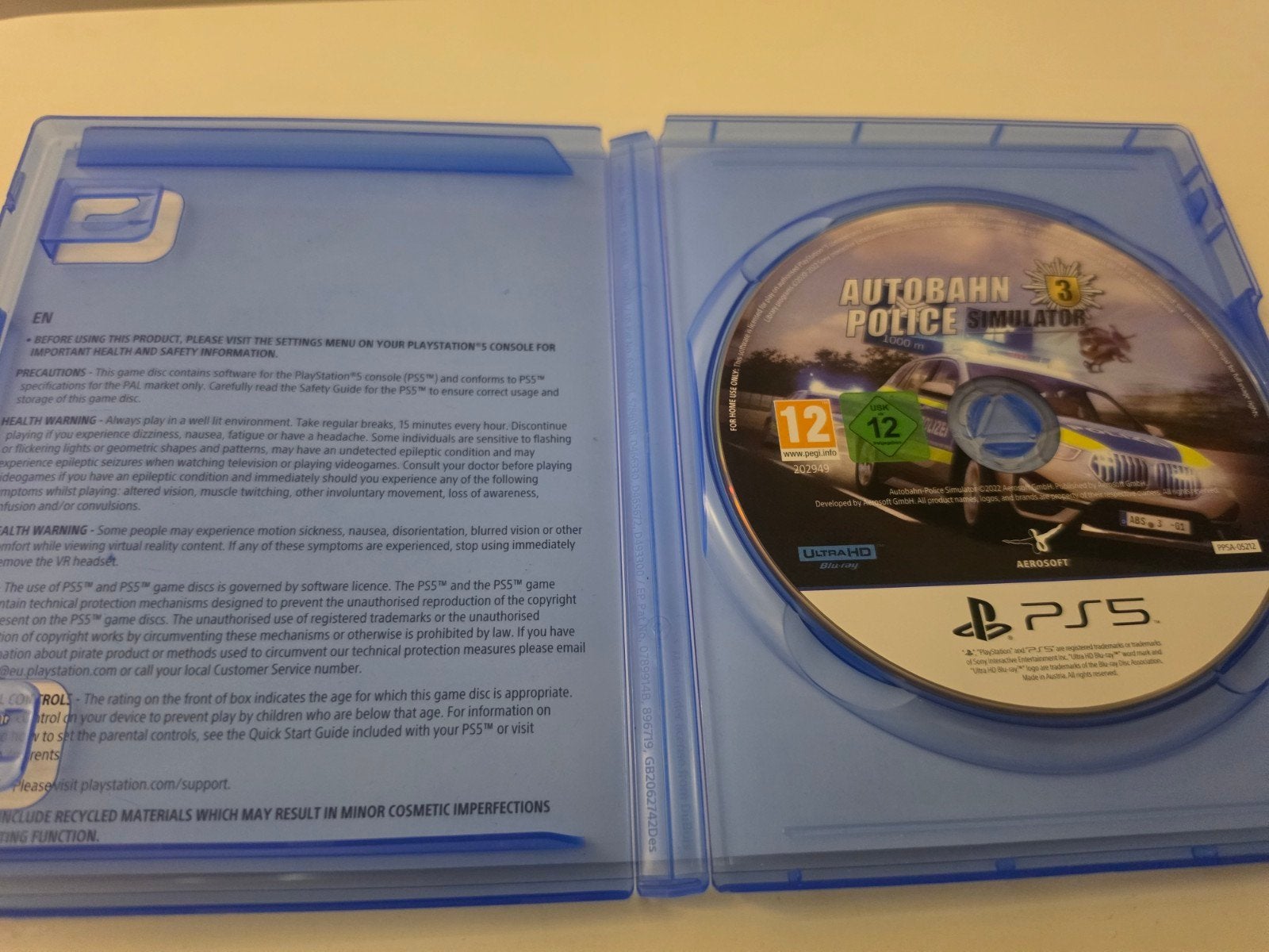 Autobahn Police Simulator 3 voor Playstation 5 Lees Goed, Z Software NL, Ophalen of Verzenden, Zo goed als nieuw, Z Software EU