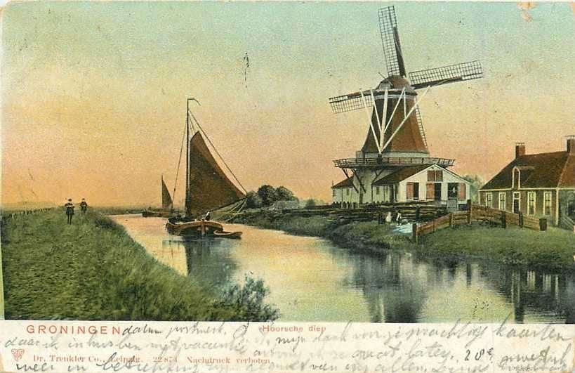 380-706-003 Groningen Hoornsche Diep, Verzenden, Voor 1920, Groningen