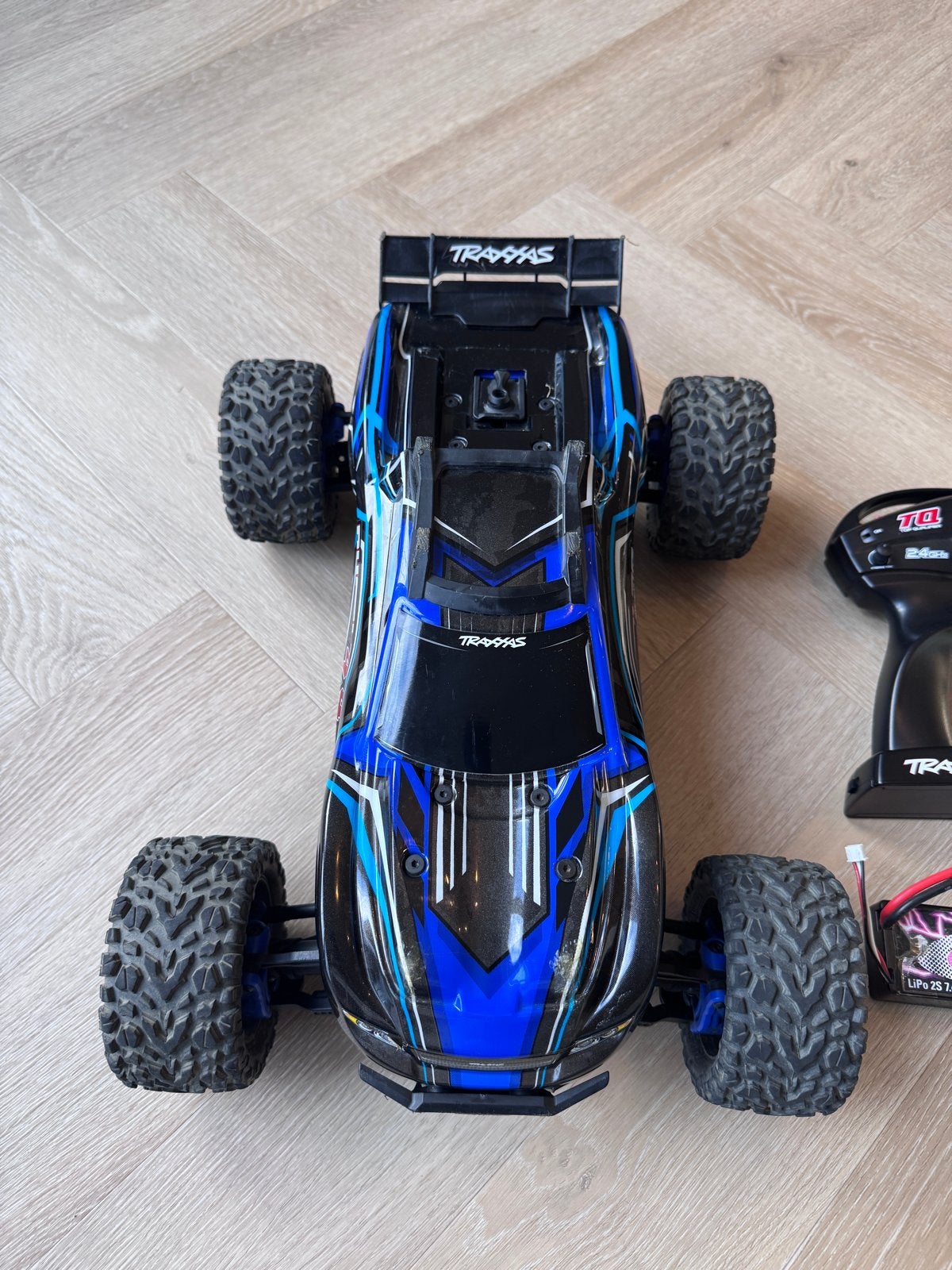 Traxxas Rustler 4x4 BL-2S RC Auto, Elektro, Gebruikt, Auto offroad, Ophalen of Verzenden