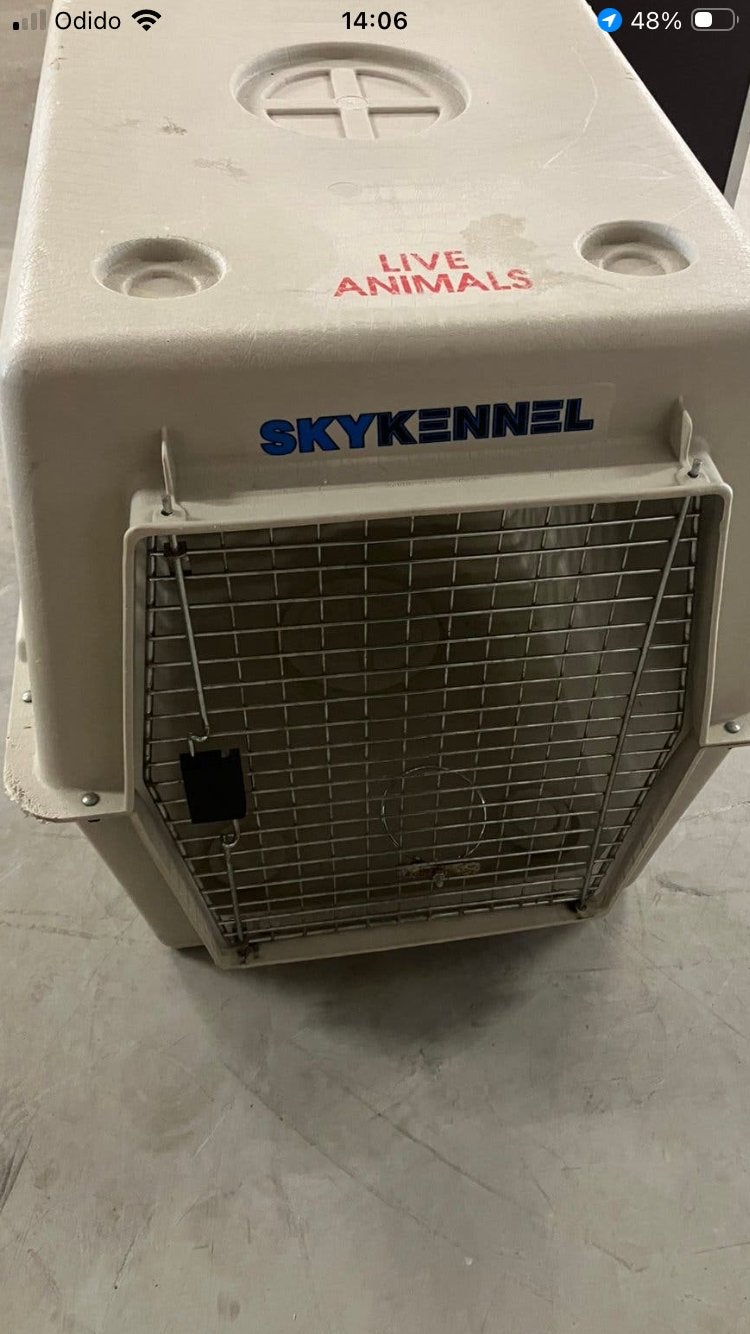 Sky kennel, Dieren en Toebehoren, Ophalen, Zo goed als nieuw
