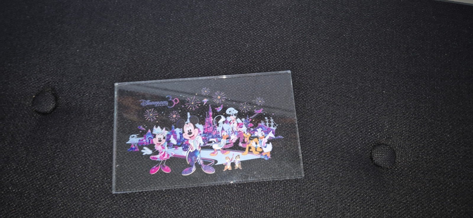 Disneyland Parijs 30 jaar Jubileum Acryl Plaatje, Ophalen of Verzenden, Mickey Mouse, Zo goed als nieuw, Plaatje of Poster