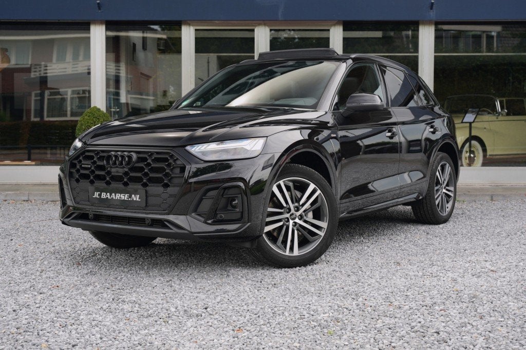 Audi Q5 50 TFSI E S EDITION/MATRIX/HUD/PANO/360/KEYLESS, Automaat, Gebruikt, 4 cilinders, Zwart