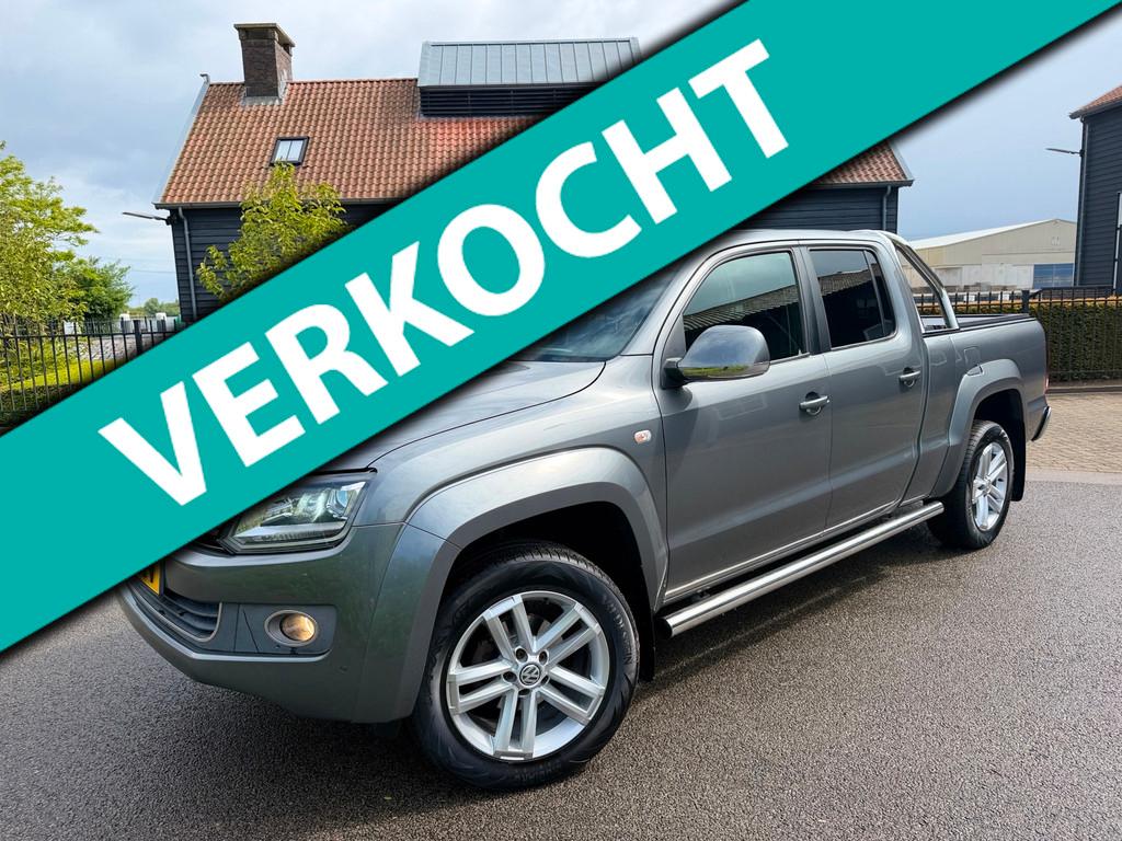 Volkswagen Amarok 2.0 TDI 180PK Highline AUTOMAAT DUBBEL-CAB, Euro 5, Achterwielaandrijving, Gebruikt, Zwart