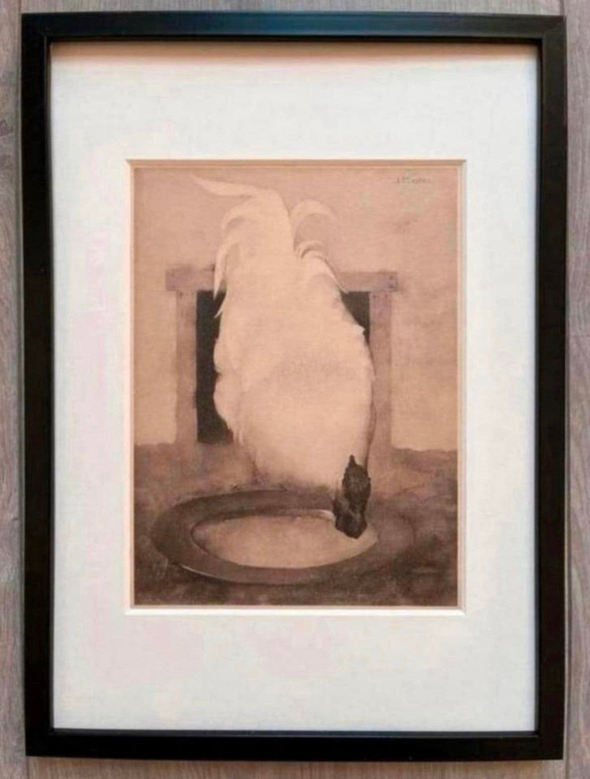 Jan Mankes 1889-1920 / Heliogravure Wyandotte Haan 1923, Antiek en Kunst, Gesigneerd, 23 cm, Ophalen of Verzenden, Gravure