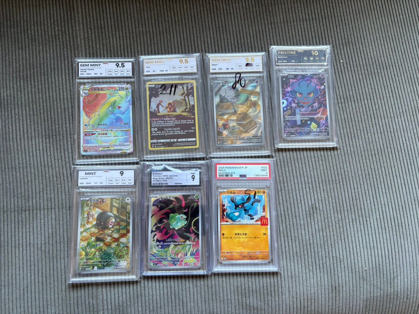 Pokemon Slabs - PSA, Mcdonalds etc, Ophalen of Verzenden, Nieuw, Meerdere kaarten