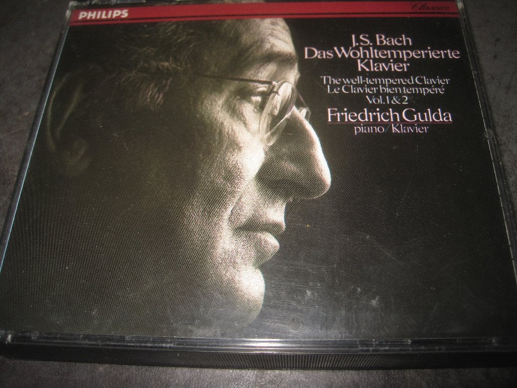 Bach das Wohltemperierte Klavier Gulda op Philips 4CD, Ophalen of Verzenden, Classicisme, Zo goed als nieuw, Kamermuziek