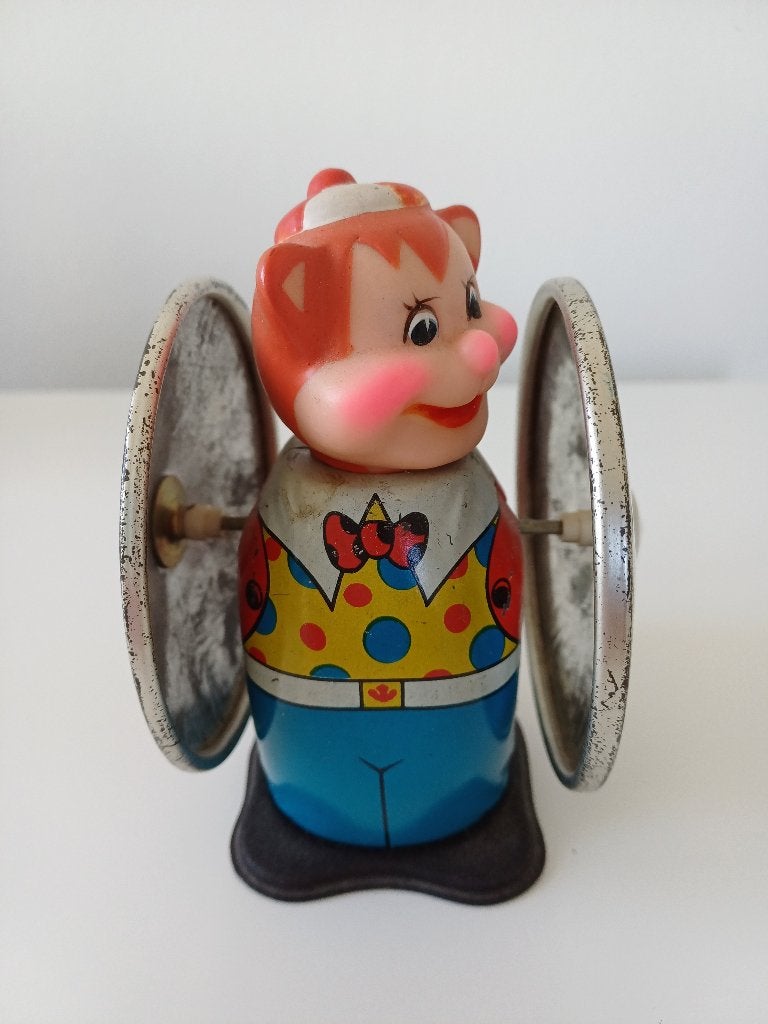 Tin Toy opwindclown, Ophalen of Verzenden