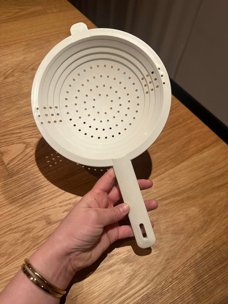 Vintage Tupperware Vergiet Wit - Retro Keukenhulp, Huis en Inrichting, Keuken | Tupperware, Ophalen of Verzenden, Gebruikt, Wit