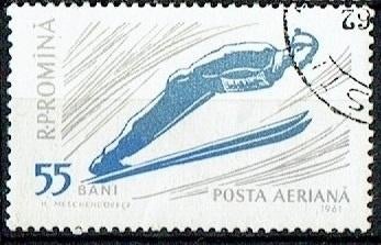 Roemenie 1961 Wintersporten Skiespringen, Verzenden, Gestempeld, Sport