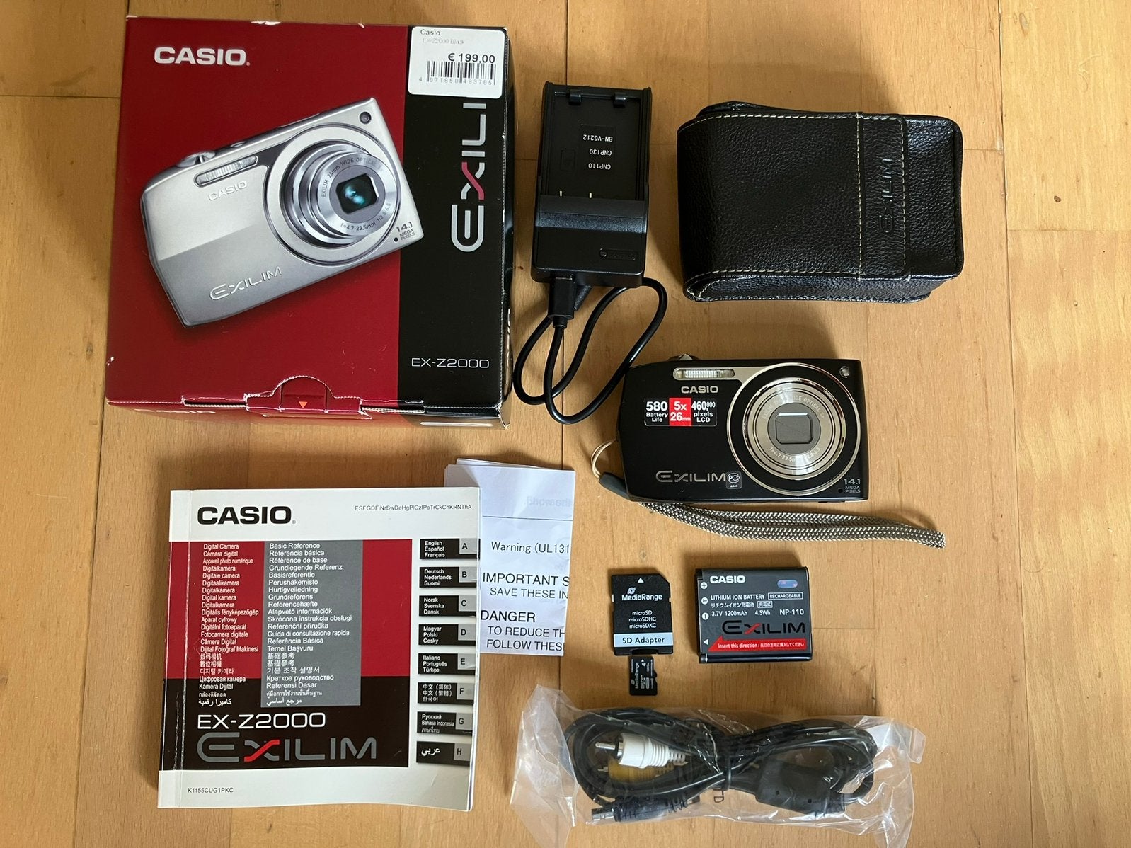 Casio exilim ex z2000 digitale camera (lensfout), 14 megapixels, Casio, Ophalen of Verzenden, Compactcamera