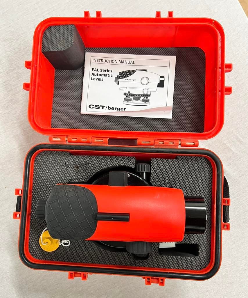 CST-Berger Automatic auto Level 22x PAL Roterende laser set, Ophalen of Verzenden, Zo goed als nieuw, H, H