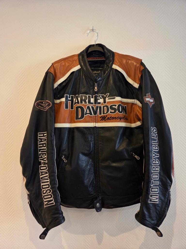 Harley davidson jas maat L., Motoren, Kleding | Motorkleding, Heren, Jas | leer, Harley Davidson, Ophalen of Verzenden