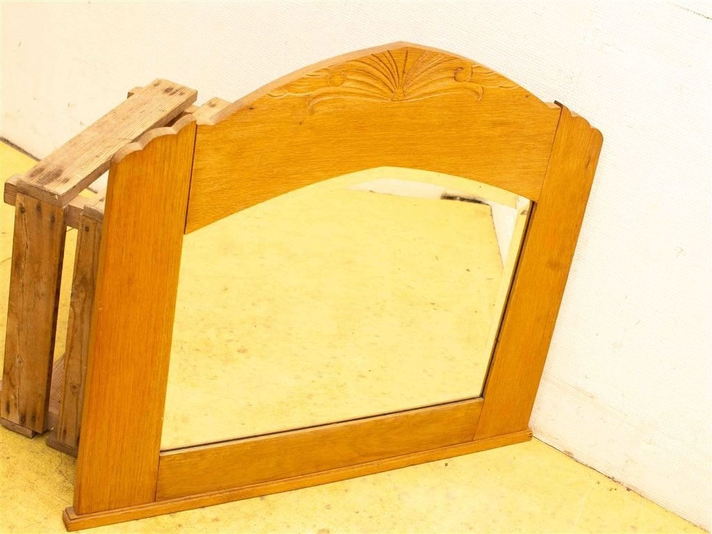 Houten wandspiegel 37781, Huis en Inrichting, Woonaccessoires | Spiegels, Minder dan 50 cm, Gebruikt, Ophalen of Verzenden, Minder dan 100 cm