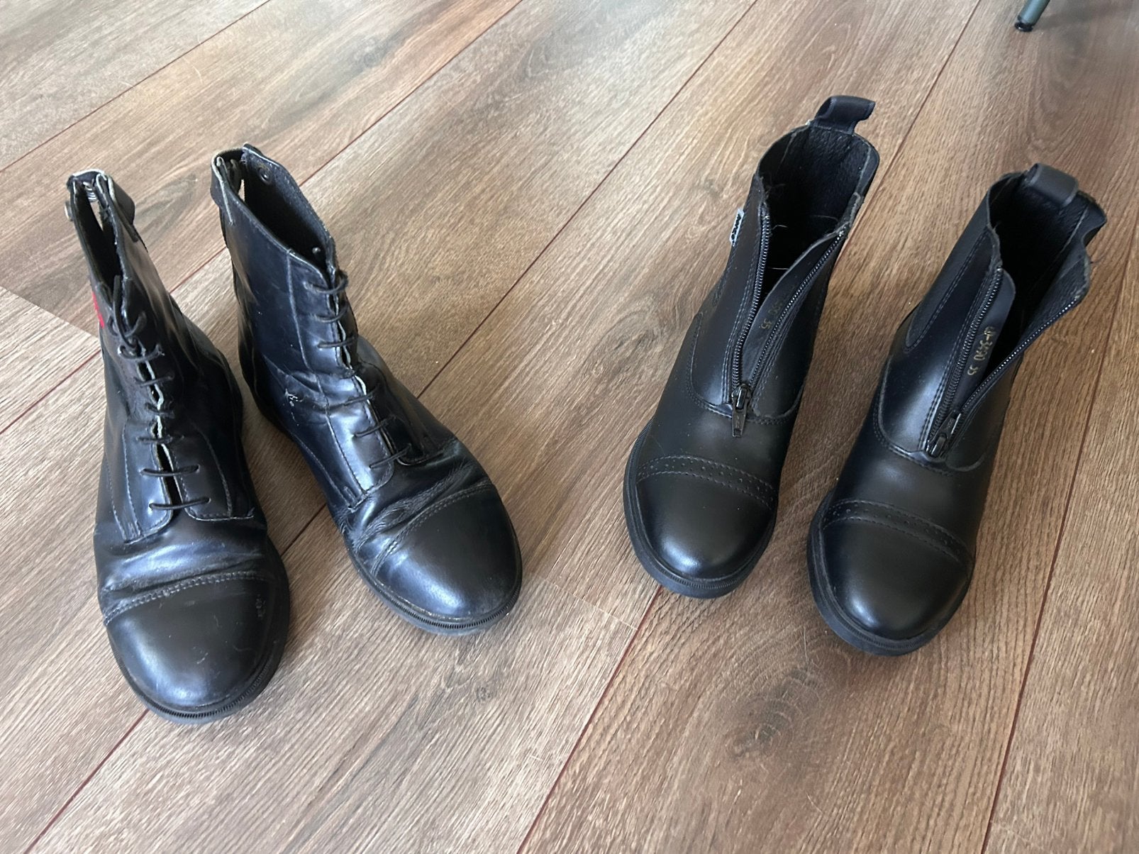 Paardrijlaarzen enkelhoogte maat 34 en 35, Dieren en Toebehoren, Paardrijkleding, Ophalen, Kinderen, Zo goed als nieuw, Zwart