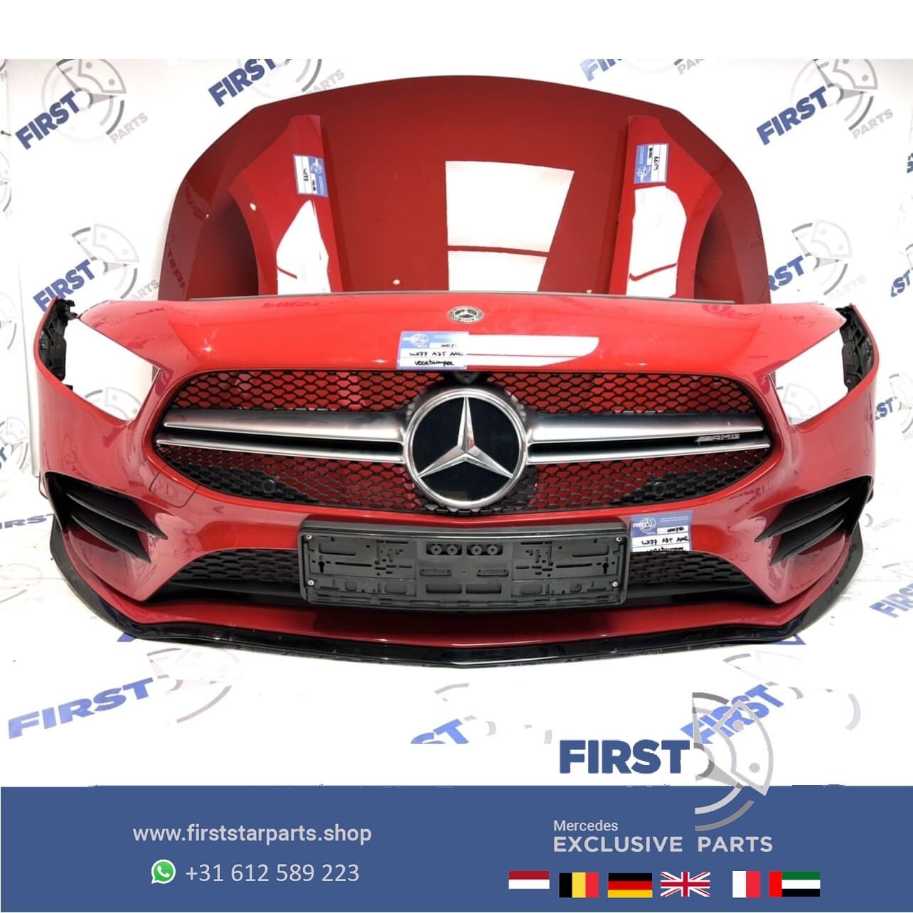 2022 W177 V177 A35 AMG PERFORMANCE VOORKOP ROOD Mercedes A K, Gebruikt, -, Voor, Ophalen of Verzenden